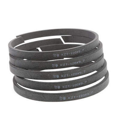 Size 120 112 9.7 KZT Black Excavator Hydraulic Piston Rings For Cylinder Seal Kit