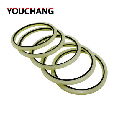 PU POM Hby Buffer Seal Yellow Excavator Track Adjuster Oil Seal For Commercial Vehicles