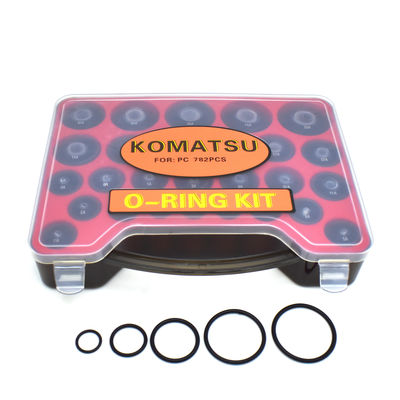 O-RING KIT KOMATSU PC Model 782PCS For Excavator Komatsu Hitachi Brand High Resistant Oring Box